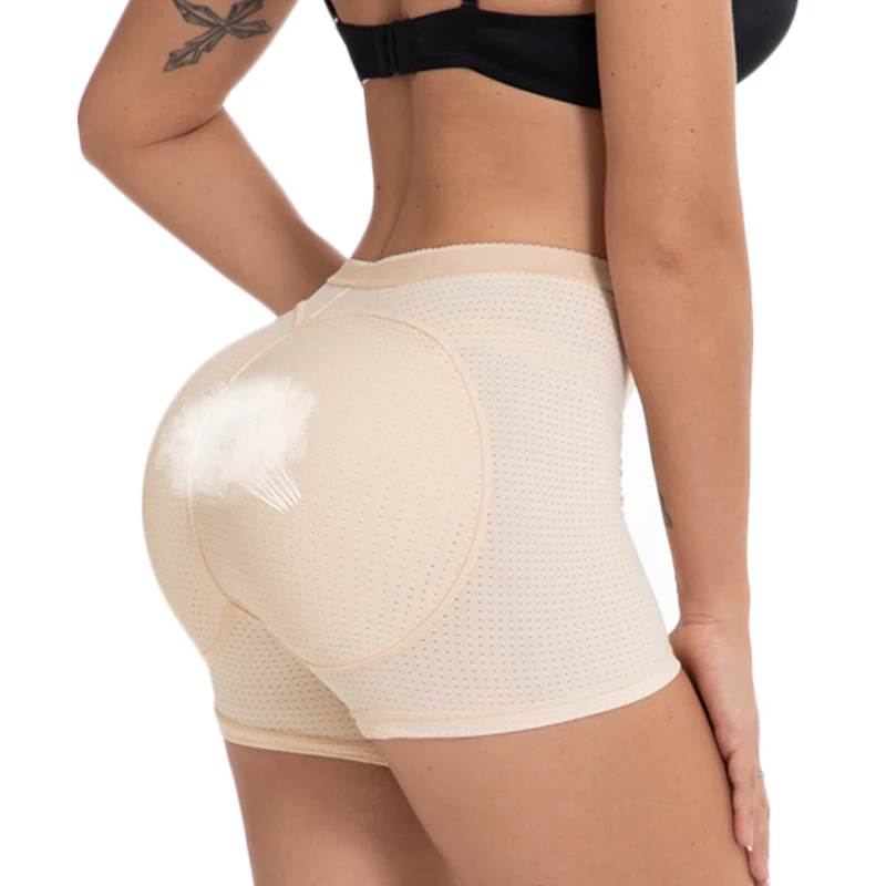 seamless apricot NINGMI Booty, усилитель бедер, Невидимый Подтяжка Ягодиц, женское корректирующее белье, большая задница, пуш-ап, трусики, утягивающие, Корректирующее белье, контролирующие трусики - Цвет: seamless apricot