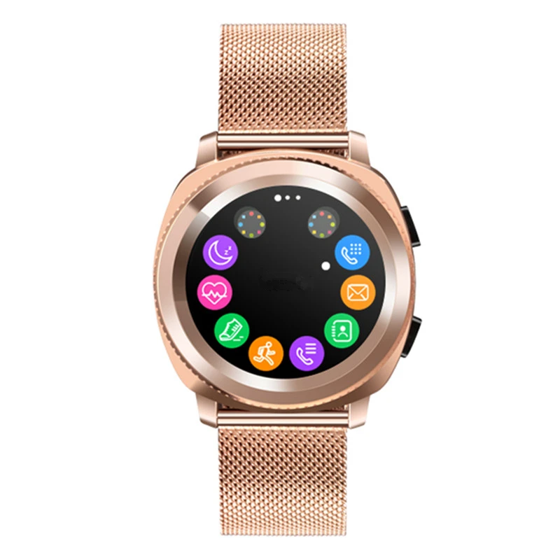 Сердечного ритма Смарт часы для женщин водонепроницаемый IP68 спортивные умные