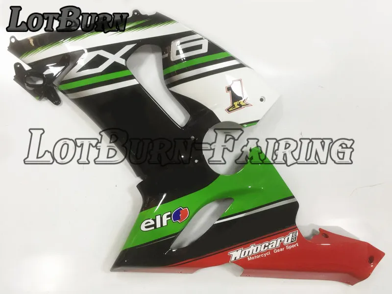 Пластик обтекатель комплект пригодный для KAWASAKI ZX6R 636 ZX-6R 2005 2006 05 06 набор