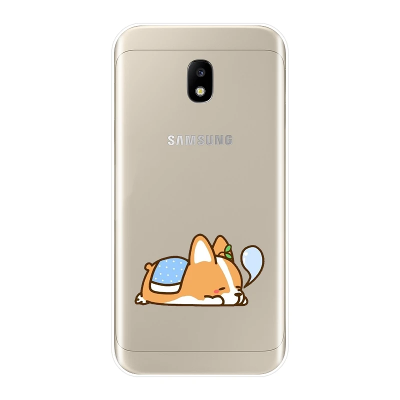 Мультяшный чехол для Samsung Galaxy J2 J5 J7 Prime J3 2015 2016 2017 симпатичный корги с собакой J4 J6 J8