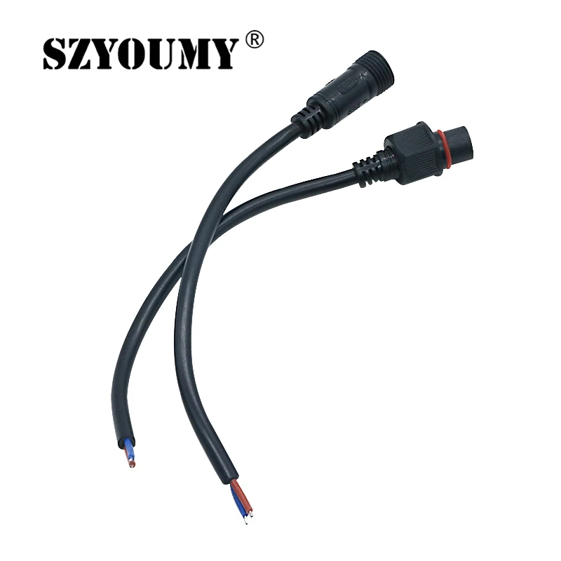 

SZYOUMY DC Plug 2 Pin Male Femal LED Connector with Lock Buckle for Single Color LED Strip Light Jack Adapter For Power Supply