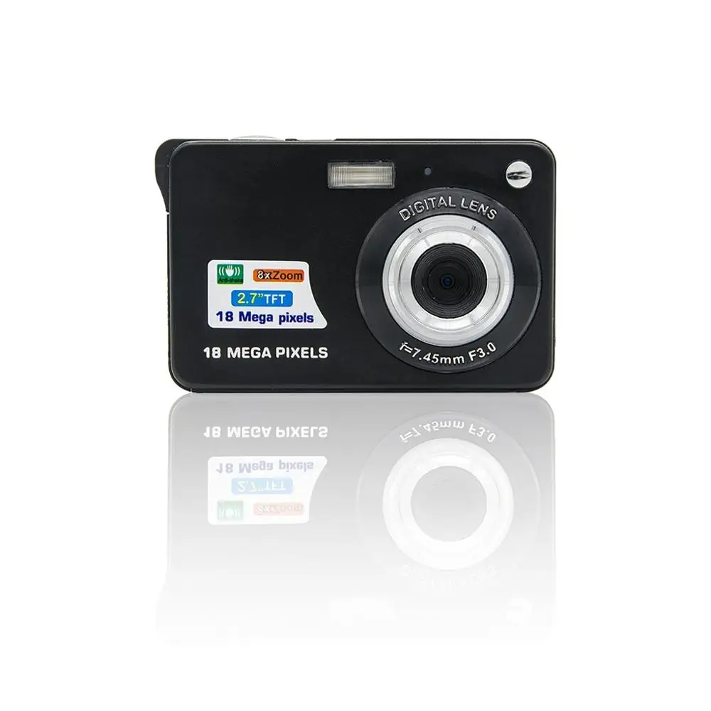 Ouhaobin 18 мега пикселей 3.0MP CMOS сенсор 2,7 дюймов TFT ЖК-экран HD 720 P Цифровая камера подарок Sep 19 - Цвет: Черный