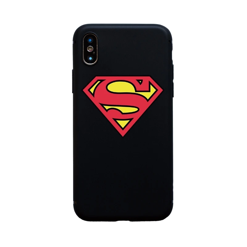 Soft Superman Sign Мягкий силиконовый чехол для iphone 11 pro Max 6 6 S 7 8 Plus X XS Max XR 5 5S SE, чехол - Цвет: Soft Superman Sign