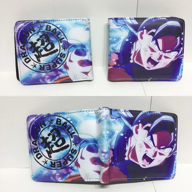 E Кошелек с рисунком Dragon Ball Z, кошелек из искусственной кожи с карманом для монет, сумки с держателем для карт для детей, подростков, мужчин и женщин, Короткие Кошельки - Цвет: E
