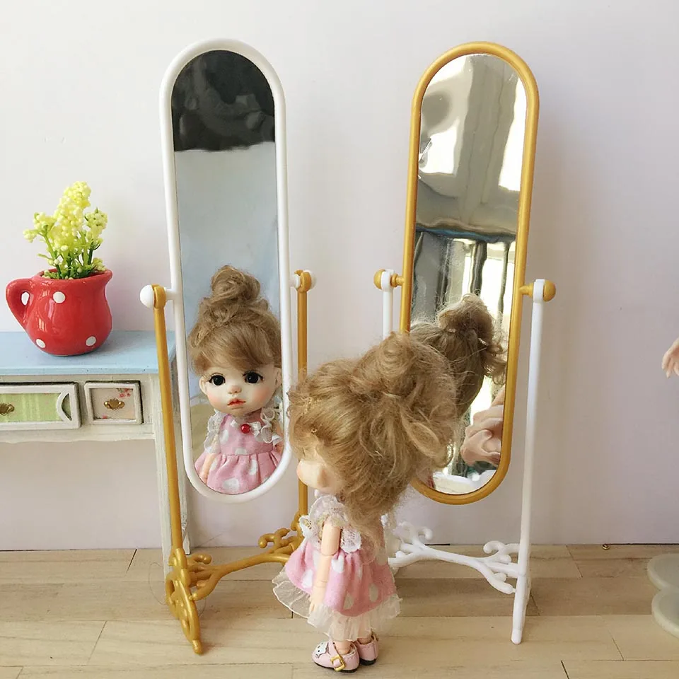 Allaosify BJD кукла аксессуары 1/6 1/8 Bjd полное зеркало тела Европейское зеркало полное тело зеркало кукла мебель