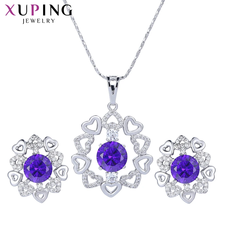 Xuping модный роскошный набор с любовным рисунком для девушек и женщин