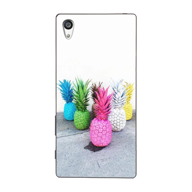Летние фрукты ананас fundas Капа ТПУ мягкий чехол Обложка для sony Xperia Z Z1 Z2 Z3 Z4 Z5