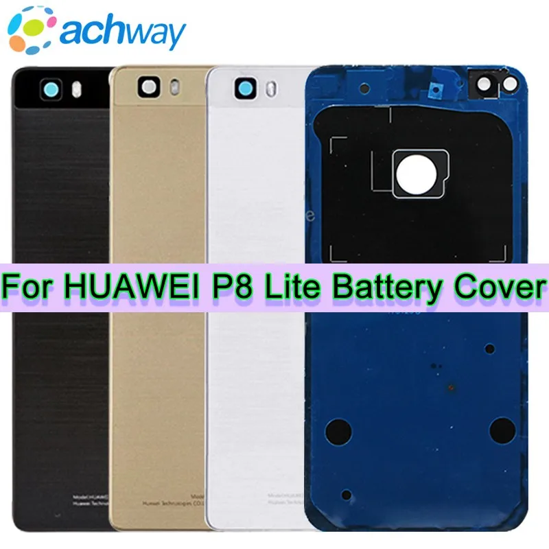 Для Huawei P8 Lite Задняя крышка батареи задняя дверь Корпус чехол P8lite Замена P9 2017 lite