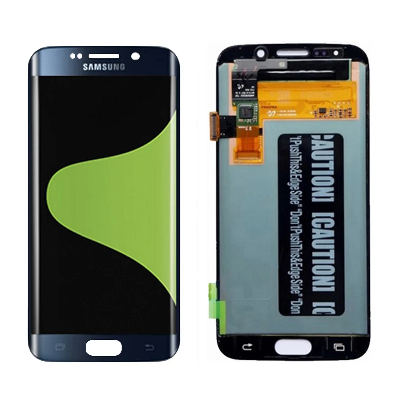 5,1 '' Супер Amoled lcd для samsung Galaxy S6 Edge G925 SM-G925F G925F дисплей с кодирующий преобразователь сенсорного экрана в сборе - Цвет: Black No Frame