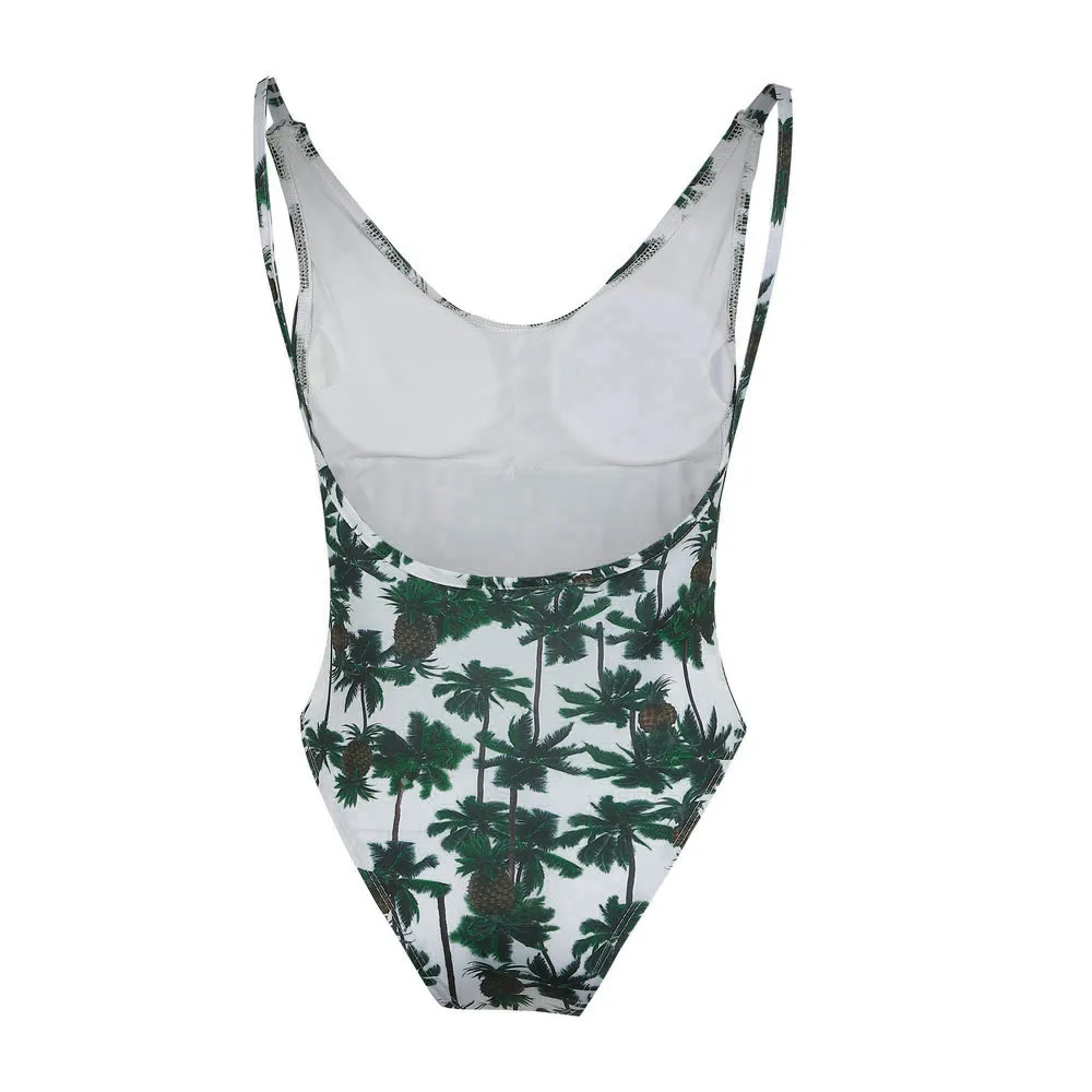 Sexy one piece swimsuit bikini 2020 swimwear women pineapple print female push up beach swimming suit for | Спорт и развлечения