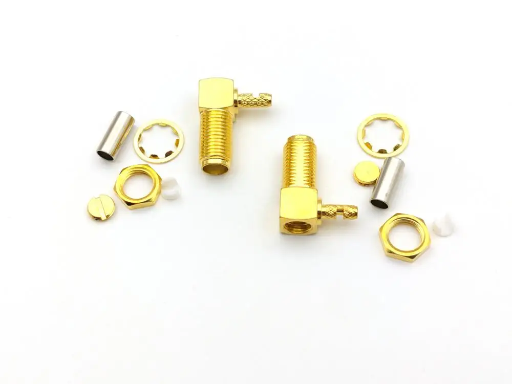 Обжимный Разъем RF SMA Jack Female 10 шт. коннектор для кабеля LMR100 RG316 RG174|connectors for cables|connector
