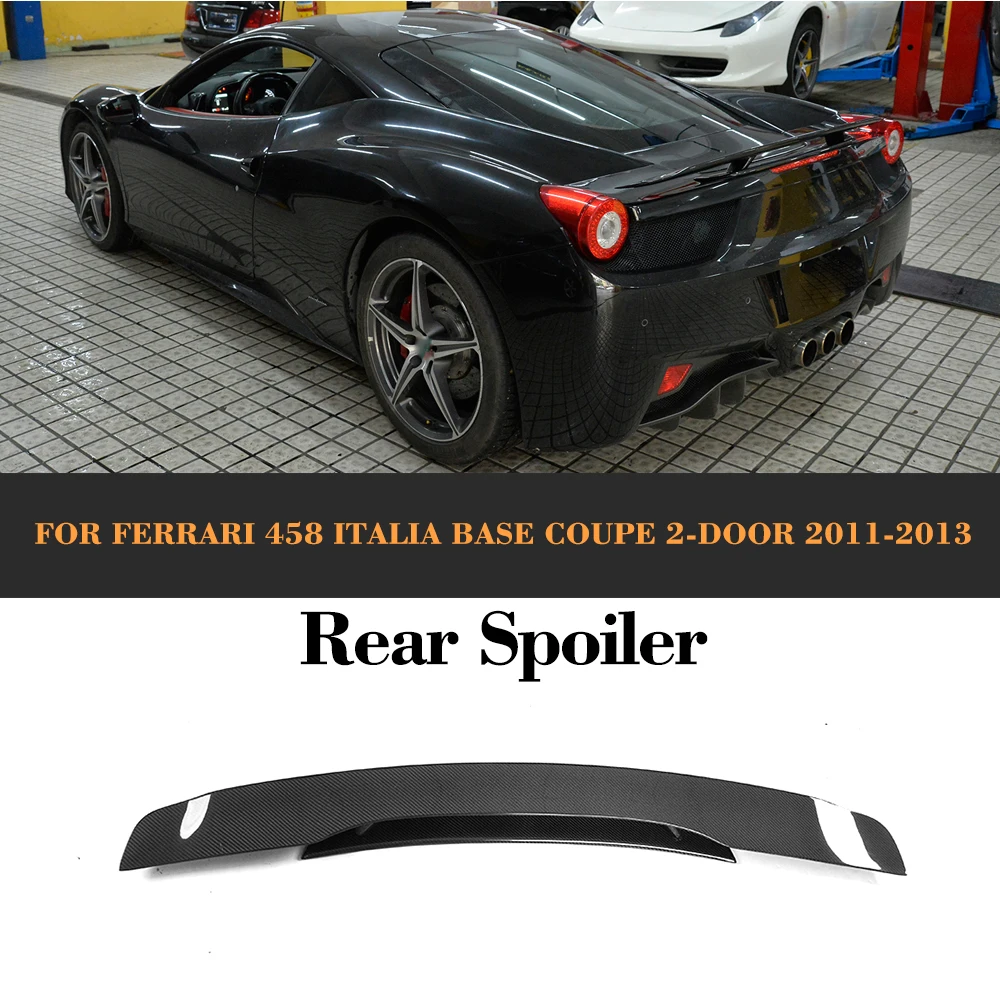 Углеродное волокно задний багажник двойной спойлер крыло для Ferrari 458 Italia 2 двери