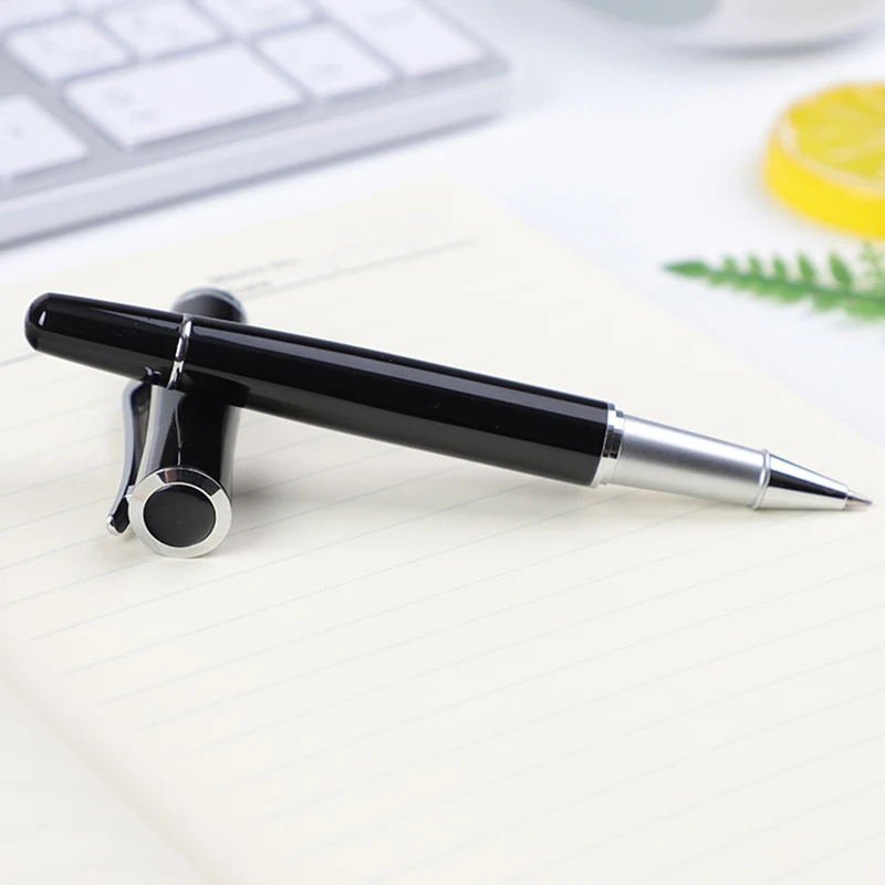 Ручка металлическая с бесплатной надписью офисные принадлежности черная