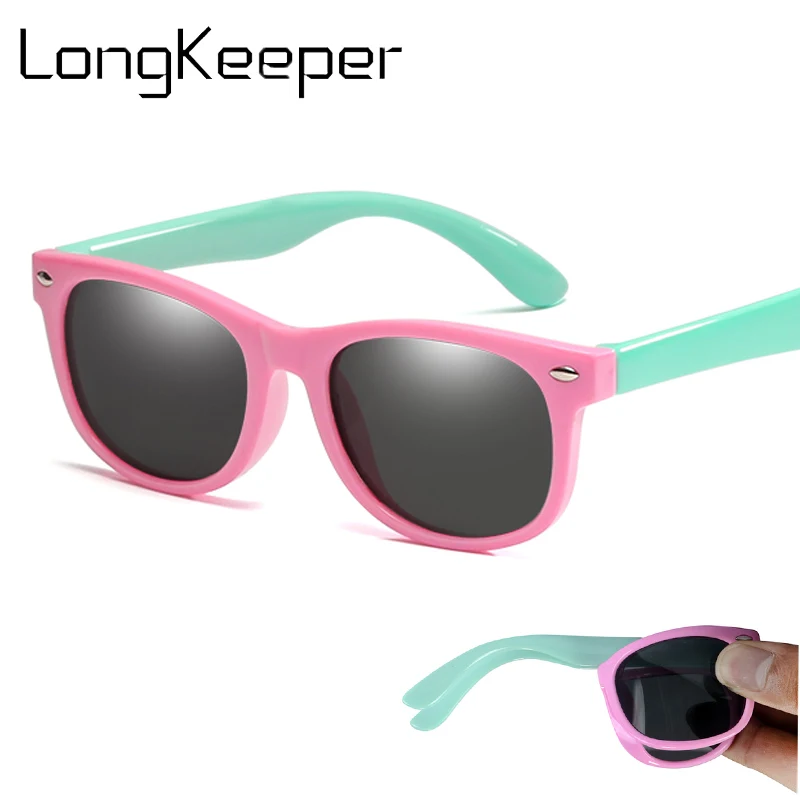Flexible Polarized Kids Children Sun Glasses for Girls Boy Baby Sunglasses Candy Colorful Eyeglasses Gafas UV400 | Аксессуары для
