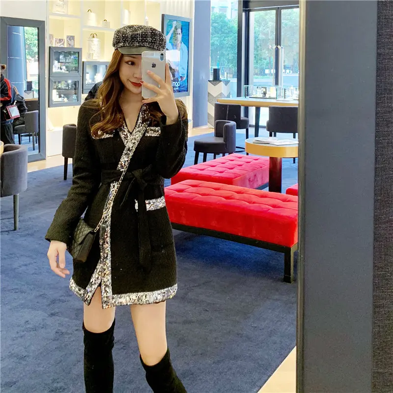 HziriP 2019 Vintage Elegant Cotton Dress Women New Spring Autumn Slim Fit Fresh Solid OL Party Dresses High Waist Sashes Belt | Женская