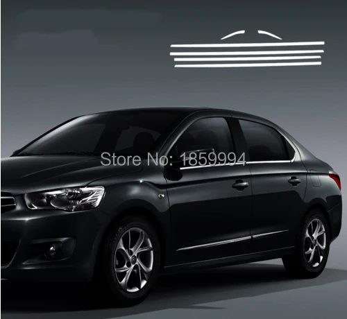 Для автомобиля 2014 2015 2016 2017 citroen c-elysee celysee нижняя отделка окна декоративный стикер |