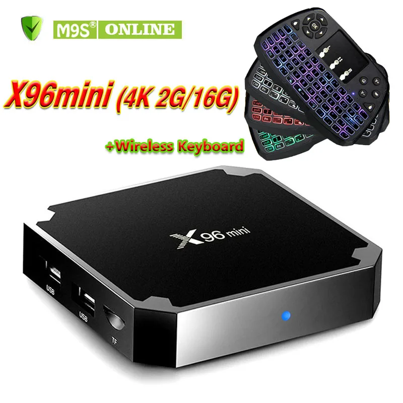 X96 MINI Android 7.1 Amlogic S905X Quad Core Smart Set-top Box RAM 2G 16G OTT HDMI H.265 2.4G WIFI Media Player A3 Air Mouse | Электроника
