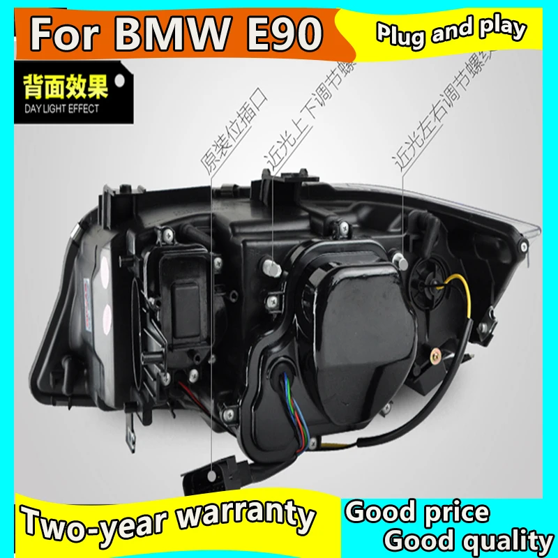 Чехол для автомобильной фары BMW E90 330I 320I 318i светодиодные ангельские глазки s