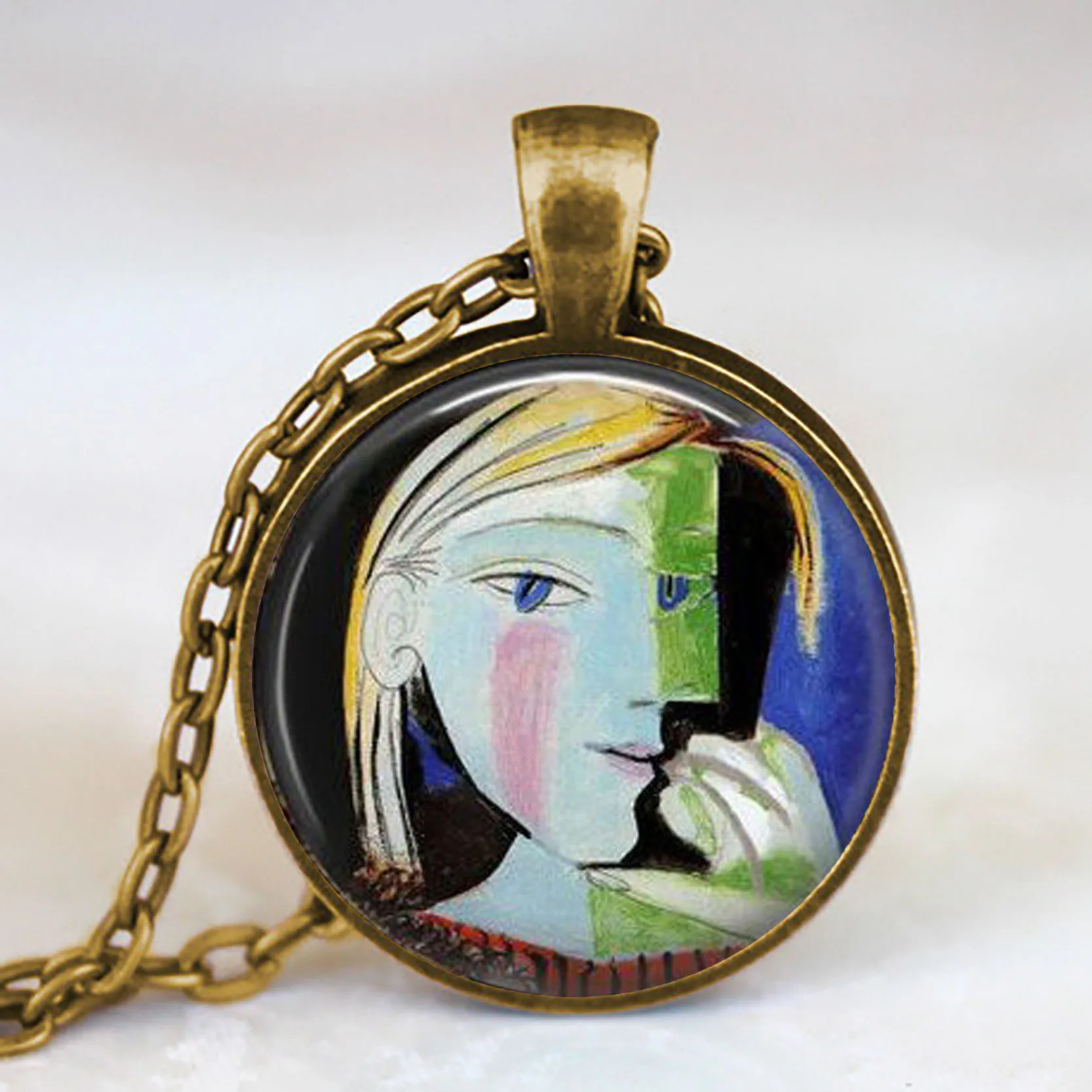 Кулон Ван Гога из античной бронзы ожерелье с модным рисунком креативный