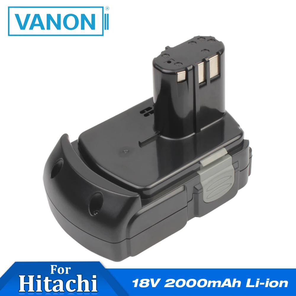 VANON для Hitachi 18V 2000mAh Li Ion 2.0Ah аккумуляторная батарея HITACHI EBM1815 Аккумуляторная дрель