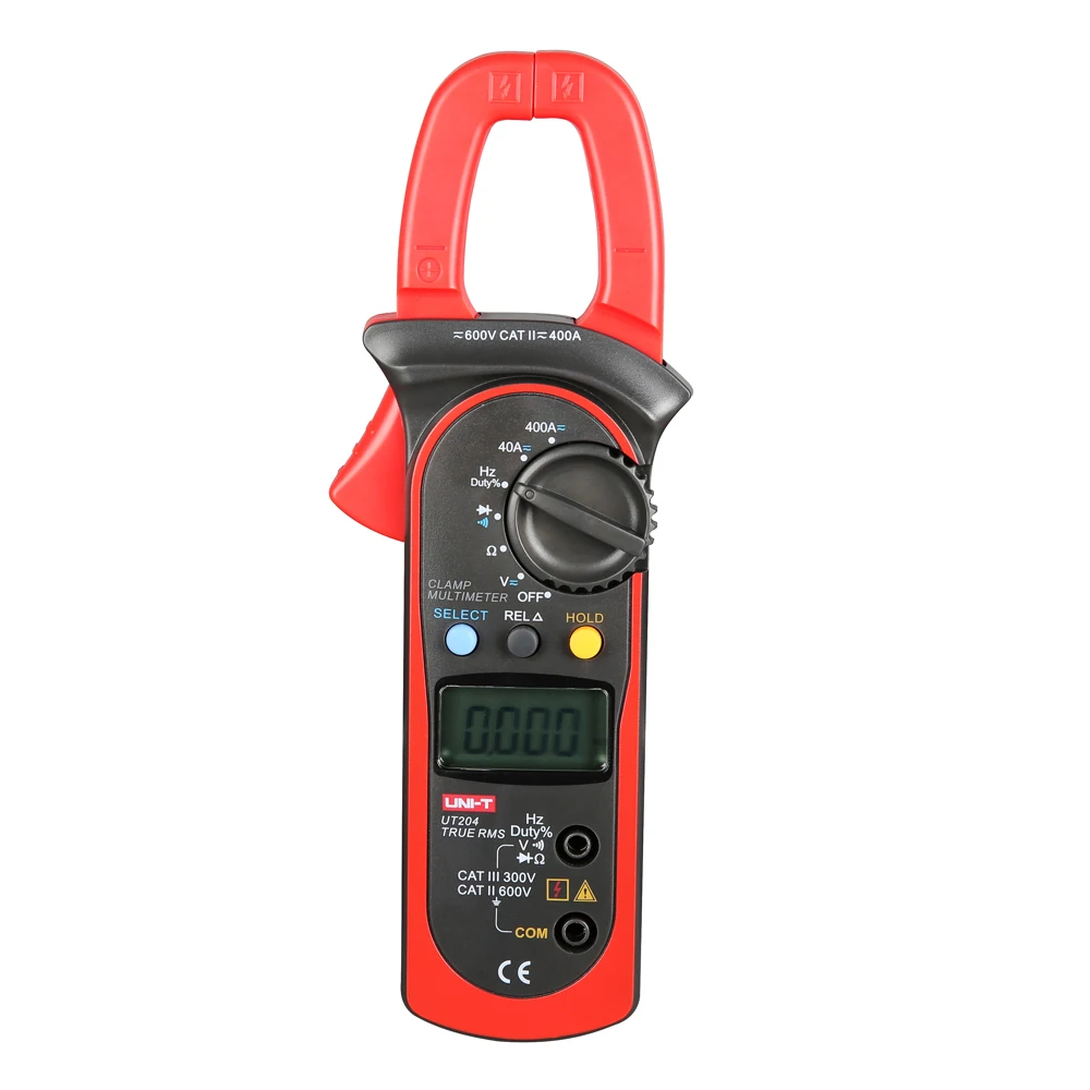 Uni-T UT204 3/4 Digit True RMS Автоматический диапазон AC DC цифровой Ручной клещи мультиметр