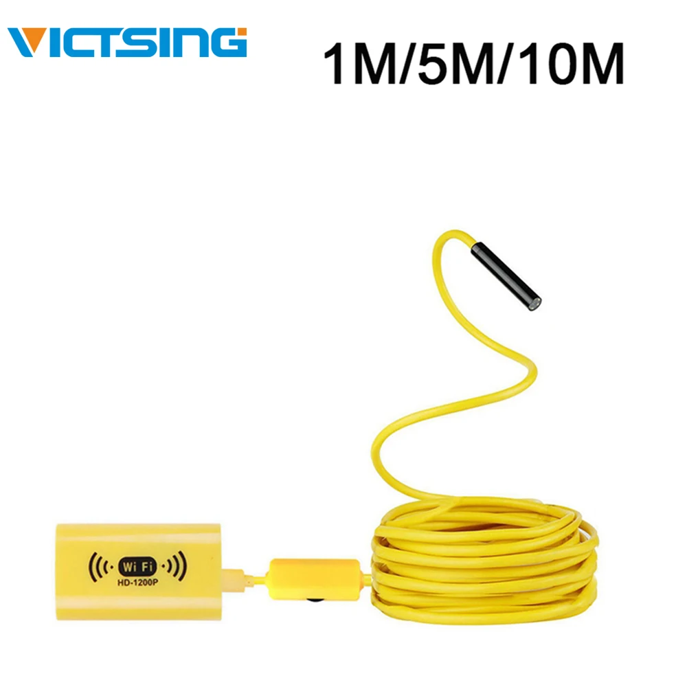 Камера эндоскоп VicTsing 1 м wi fi мягкий кабель IP68 водонепроницаемая камера с 8