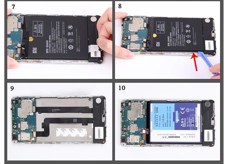 NOHON BM49 BM50 BM3B BM22 BM35 BM36 BN31 BM3E Батарея для Xiaomi mi для девочек от 5 до 8 лет 4C 5S 5X Max mi x 2 Max2 mi x2 mi 5 mi 8 Замена Батарея