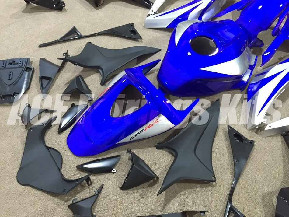 

New Injection mold motorcycle Full Fairing kit Fit For Honda CBR600RR F5 2007 2008 07 08 600RR 600 ABS fairings cool blue silver