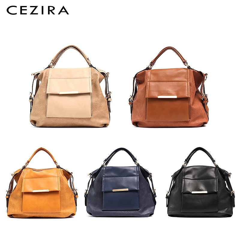 CEZIRA Boston сумка для девушек искусственная кожа женские сумки передний карман модная сумка на молнии с ремешком женская сумка-портфель