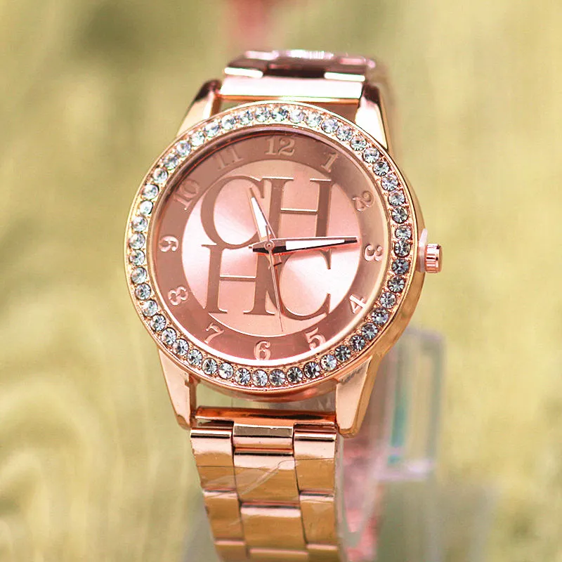 Relojes mujer новые модные роскошные Брендовые женские часы из Женевы нержавеющей