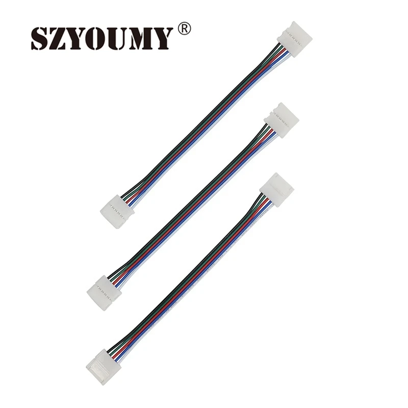 SZYOUMY 200 шт./лот коннектор rgbw светодиодные ленты коннекторы RGBW 10 мм PCB 5 Pin основной
