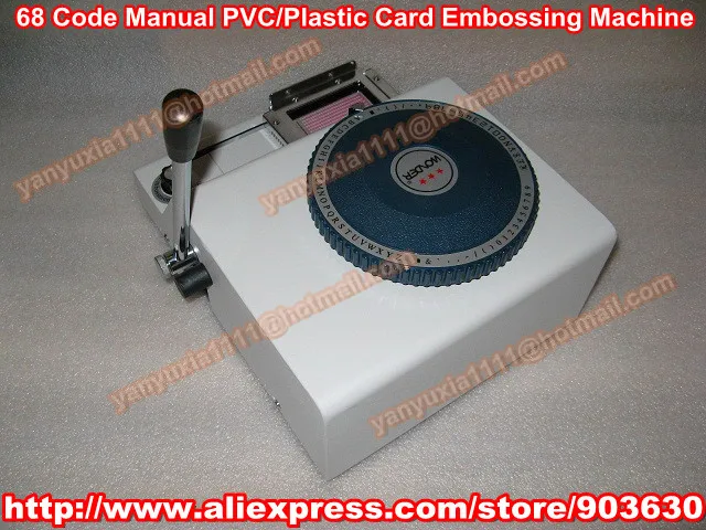 Гарантия 100% Новое 68 код Тепло Пресс ПВХ Карт Принтер Машина Для Тиснения