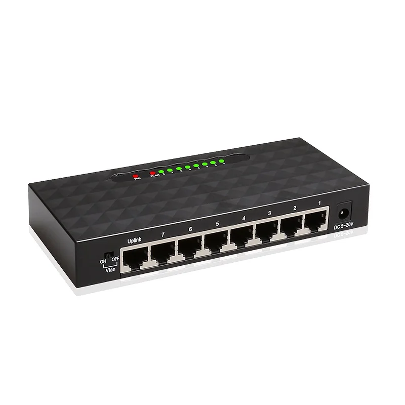 DIEWU Realtek/RT8370N гигабитный 8 портовый VLAN 10/100 M/1000 M автоматический MDI-MDIX RJ45 сетевой коммутатор беспроводной AP для камеры наблюдения