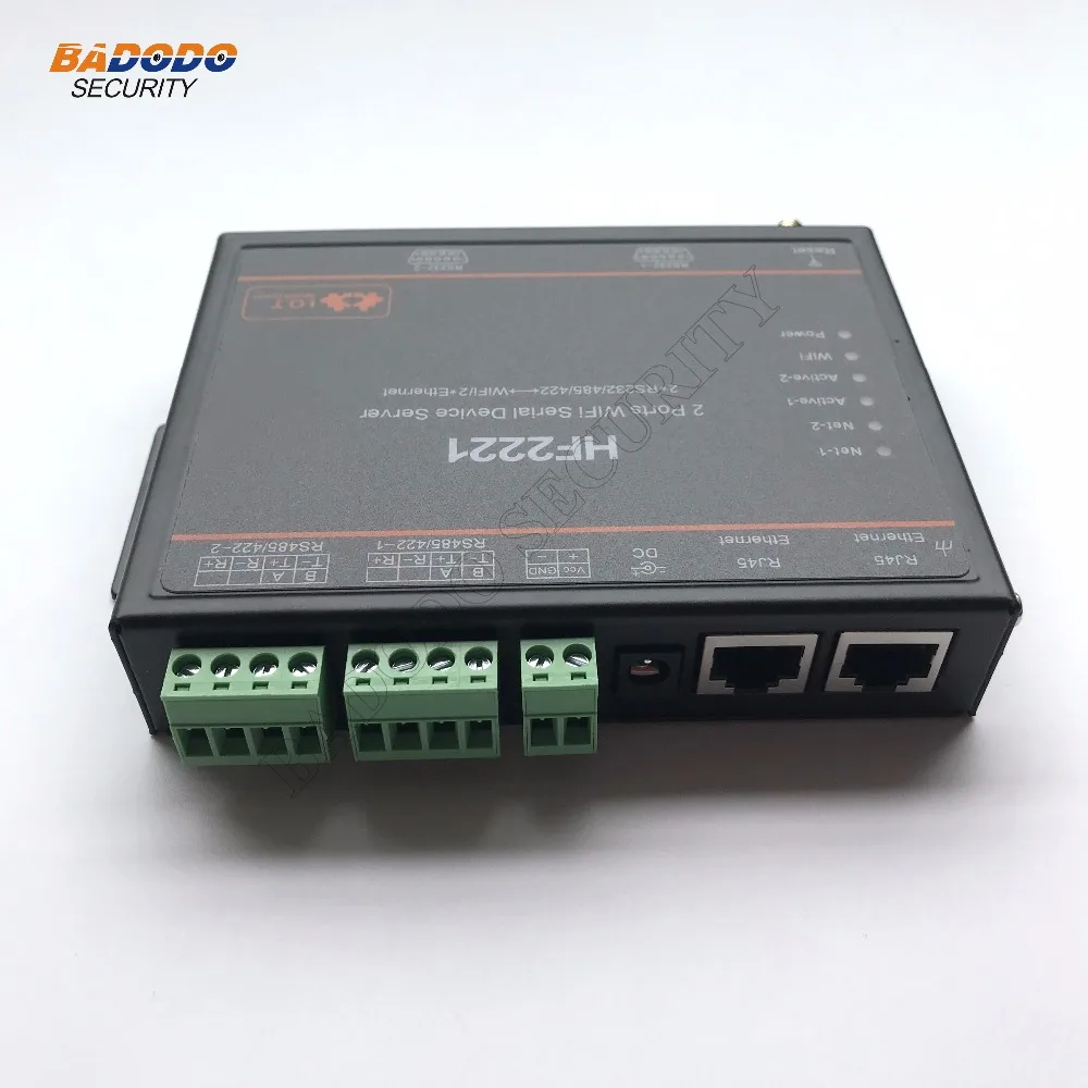 Промышленный двухпоследовательный Порт сервера RS232/485/422 для Wi Fi Ethernet HF2221