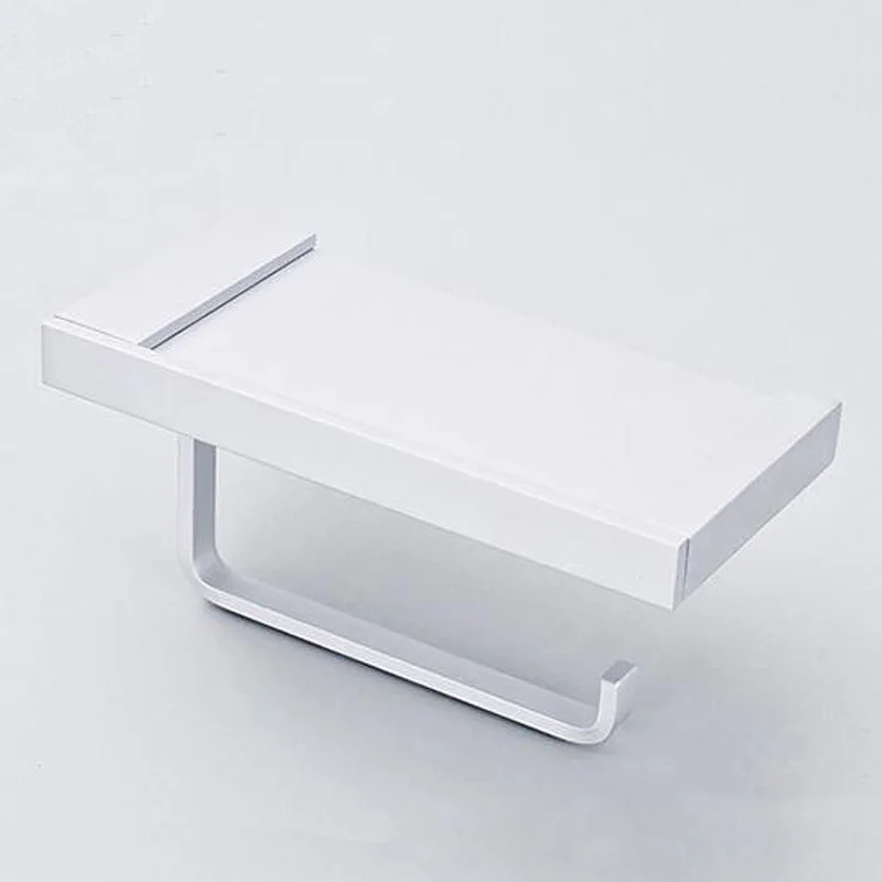 1 шт. алюминиевые настенные квадратные толстые держатели для туалетной бумаги