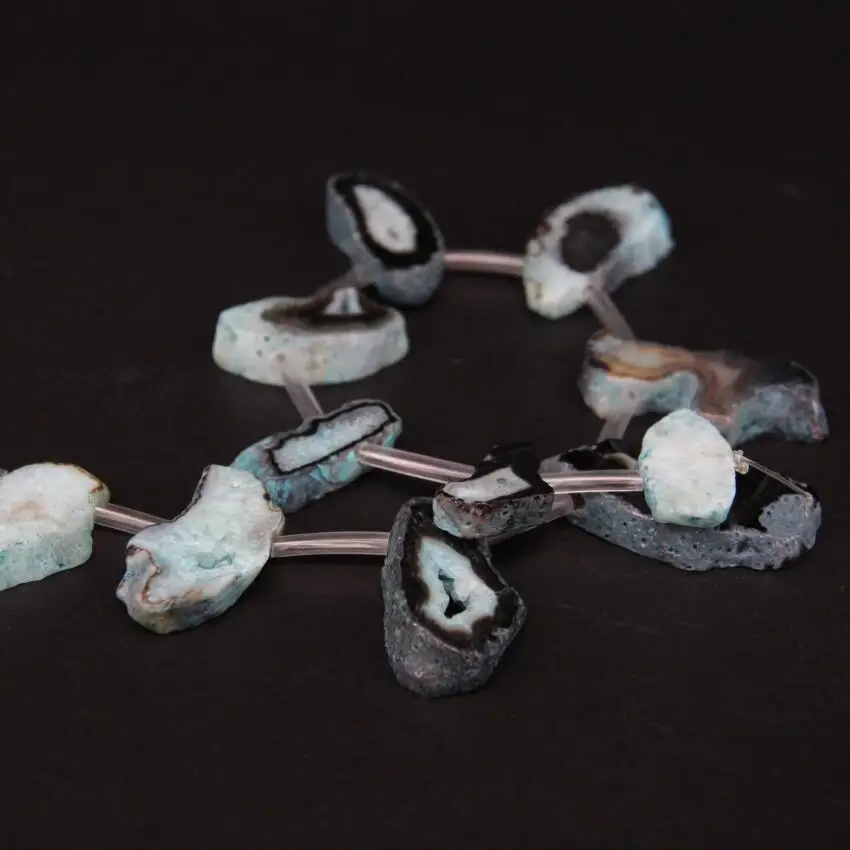 Бусины Из Натурального голубого агата 15 5 дюйма/нитка|nugget beads|natural agatebeads beads |