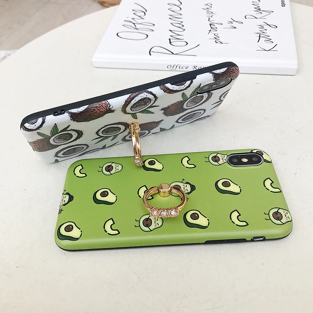 LOVECOM мультфильм фрукты авокадо чехол для телефона для iPhone 11 Pro Max XR X XS Max 7 8 6 Plus чехол Полный корпус мягкий IMD чехол для телефона сумки