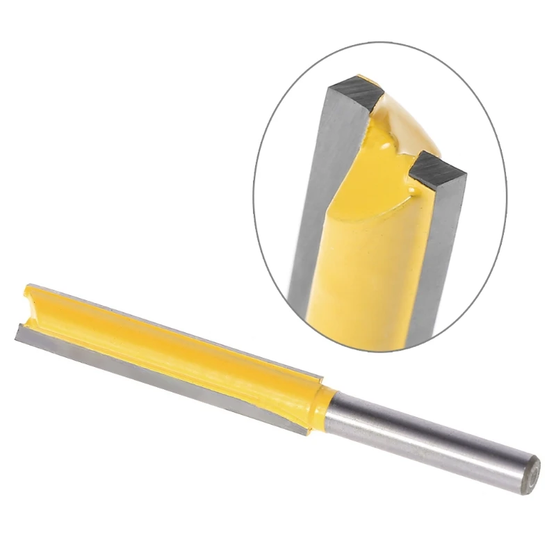 

1/4" Shank Extra Long Straight Router Bit Trimming Blade - 3/8" W x 2" H L15