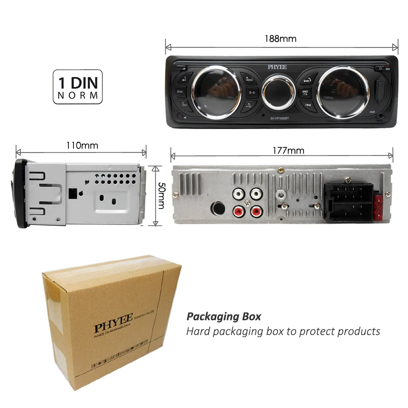 1 Din съемный Автомагнитола RDS Bluetooth стерео аудио A2DP Handsfree AM FM USB SD AUX головное устройство ISO PHYEE SX-MP3382BT