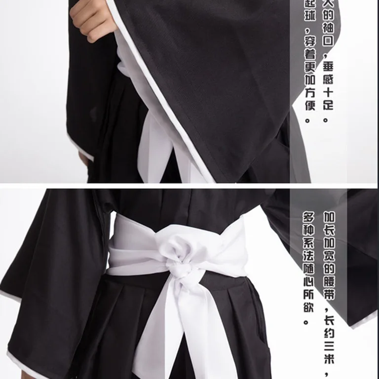 Аниме мужские костюм для косплея по Вселенной Блич Kuchiki Rukia Soul Reaper женские костюмы