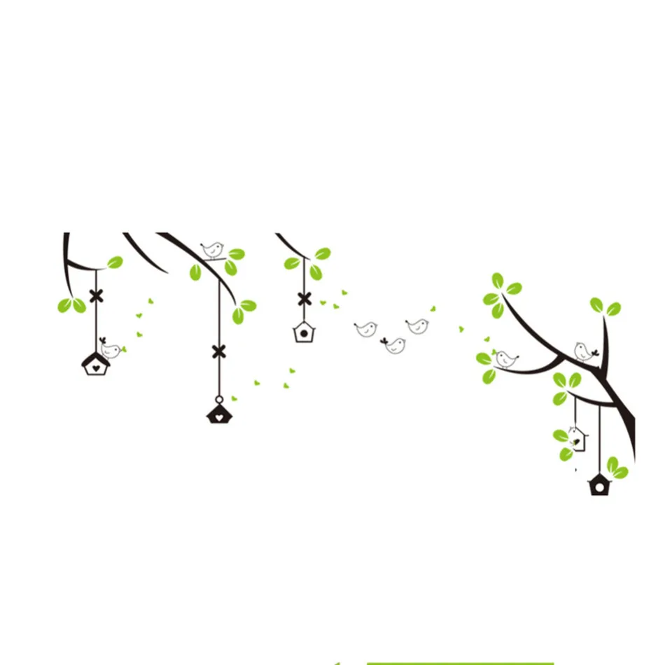 1 шт. Красивая семейная фоторамка Летающие птицы дерево настенные наклейки