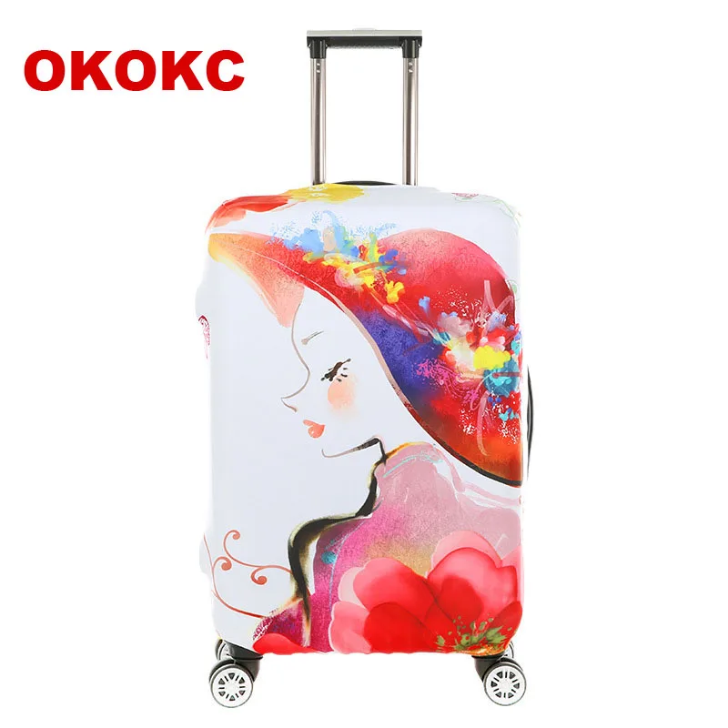 Защитные чехлы для чемоданов okocc эластичные Чехлы 18 30 дюймов аксессуары