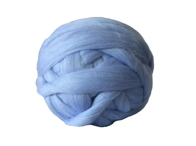 Sky Blue 1000 г/шт. Новая высококачественная супер массивная Мериносовая шерстяная пряжа гигантская прядильная шерсть для рук вязаные одеяла свитера с шарфами - Цвет: Sky Blue