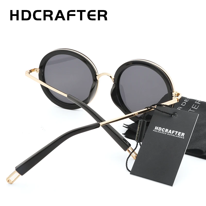 HDCRAFTER Круглые Солнцезащитные очки Для женщин Брендовая Дизайнерская обувь