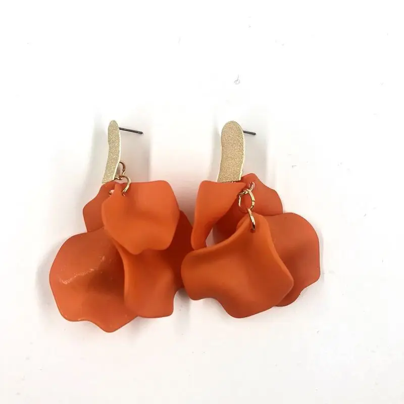 Серьги из нержавеющей стали, Brincos Brinco, новинка, темперамент, феи, Длинные лепестки, акриловые серьги, серьги, опт, для сцены