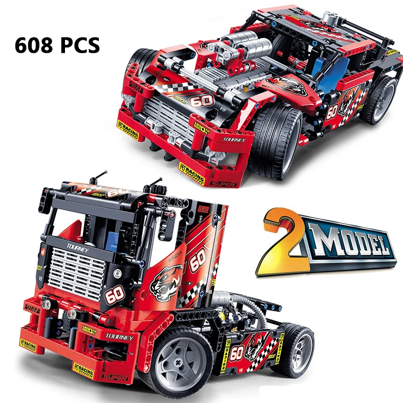 Совместимы с legoed Creator Technic Rally Car Truck Speed Champion Racer строительные блоки для автомобилей