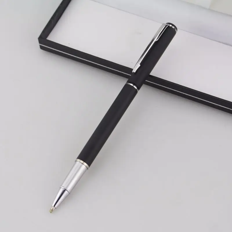 Деловая рекламная гелевая чернильная ручка 0 5 мм металлическая в классическом