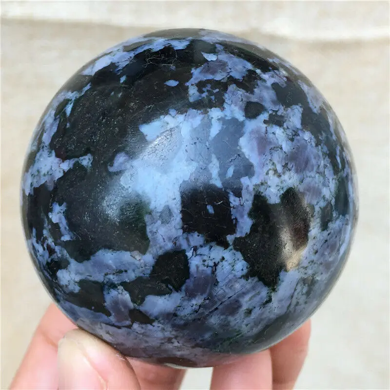 Натуральный стеклянный шар из яшмы gabbro 55 60 мм|Камни| |