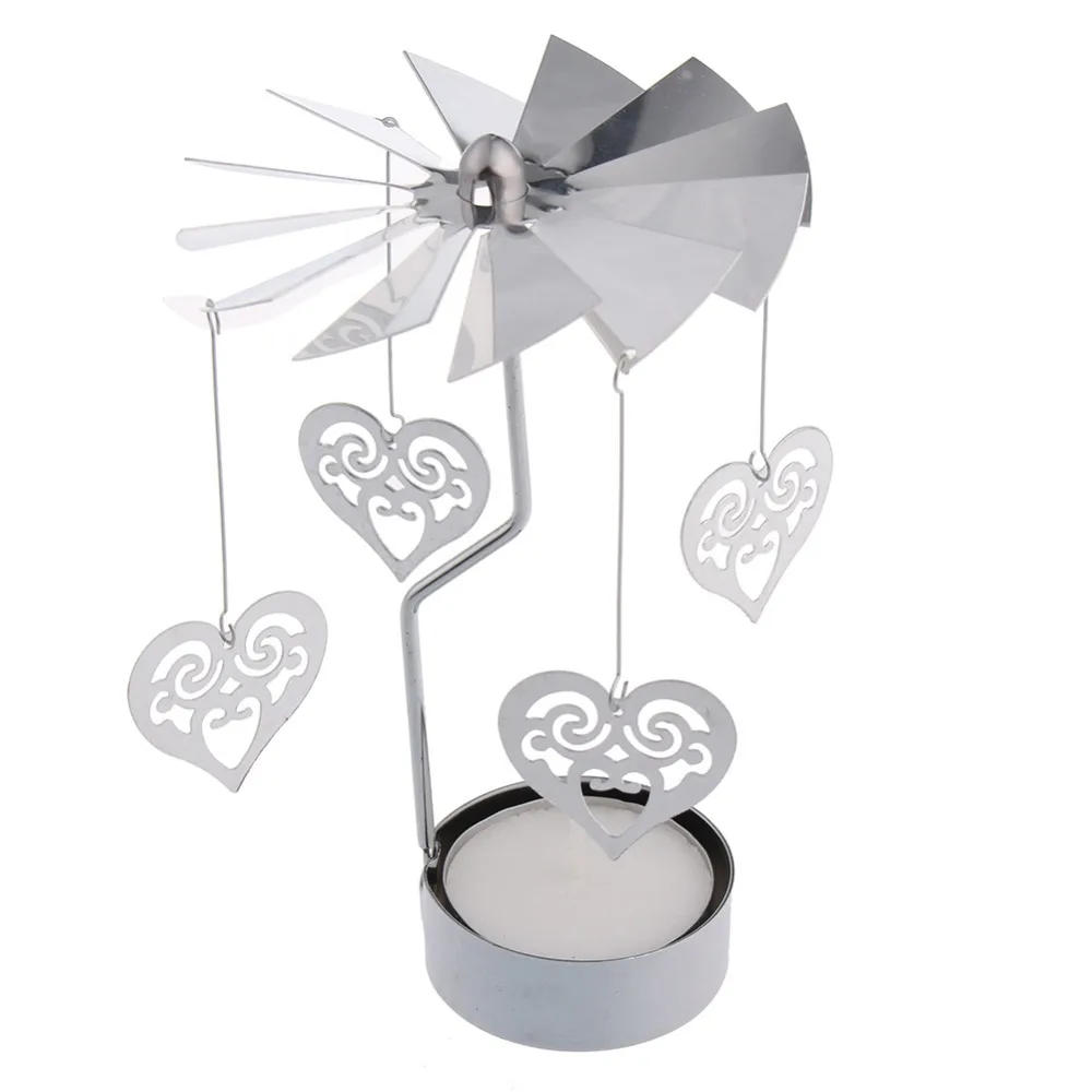 Revolving door Windmill Rotation Candlestick Candleholder Candle Tea Light Holder holiday gift 2016 Hot sales | Дом и сад