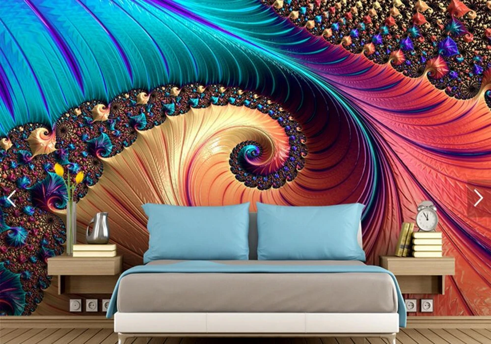 Абстрактные декоративные модные красивые украшения 3d обои фон для гостиной